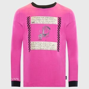 THC x The Superior Shop Memphis Love The Game LS Tee Size S Pink Long Sleeve New